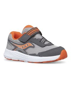 Little Kids' Saucony Ride 10 Jr Grey / Orange