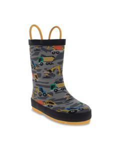 Little Kids' Western Chief Construction Rain Boot Gray