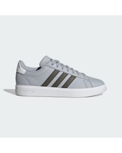 Men's Adidas Grand Court 2.0 Halo Silver / Shadow Olive / Cloud White
