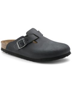 Men's Birkenstock Boston Black Oiled Leather