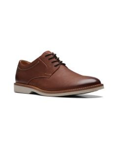 Men's Clarks Atticus LT Lace Dark Tan Leather
