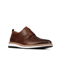 Men's Clarks Chantry Walk Dark Tan Leather