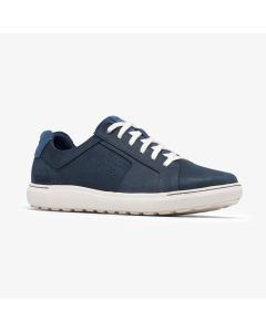 Men's Clarks Mapstone Tie Navy Nubuck
