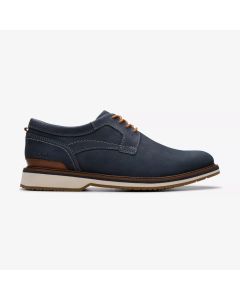 Men's Clarks Monahan Plain Navy Nubuck
