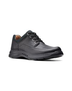 Men's Clarks Un Brawley Lace Black Leather