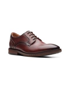 Men's Clarks Un Hugh Lace Brown Leather
