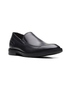 Men's Clarks Un Hugh Step Black Leather