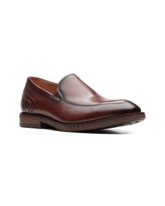 Men's Clarks Un Hugh Step Brown Leather