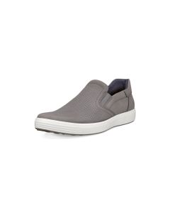 Men's Ecco Soft 7 Easy Slip On Grey