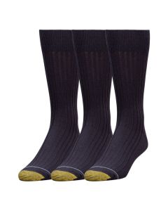 Men's Gold Toe Canterbury Crew 3-Pack Navy