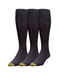 Men's Gold Toe Canterbury Over the Calf 3-Pack Black