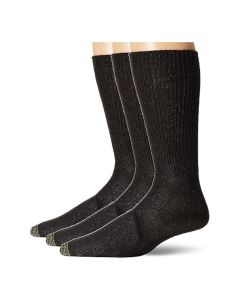 Men's Gold Toe Fluffies Crew 3-Pack Black