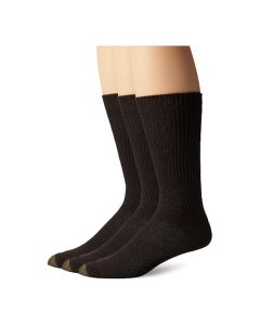 Men's Gold Toe Fluffies Crew 3-Pack Brown
