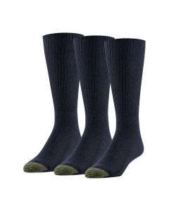 Men's Gold Toe Fluffies Crew 3-Pack Navy
