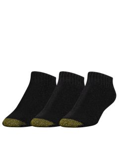 Men's Gold Toe Ultra Tec No Show 3-Pack Black