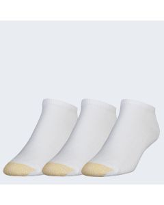 Men's Gold Toe Ultra Tec No Show 3-Pack White