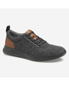 Men's Johnston &amp; Murphy Amherst Wool U-Throat Dark Gray Wool