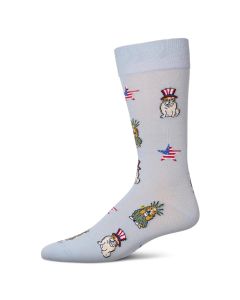 Men's MeMoi Patriotic Dogs Crew Socks Skyway