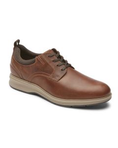 Men's Rockport Total Motion City Plain Toe Brown