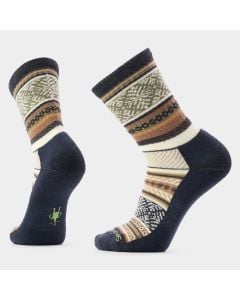 Men's Smartwool Everyday Cozy Fair Isle Sweater Crew Socks Charcoal