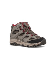 Kids' Merrell Moab 3 Mid Waterproof Boulder / Red