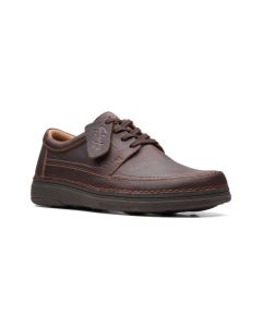 Men's Clarks Nature 5 Lo Dark Brown Leather