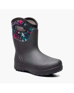 Women's Bogs Neo-Classic Mid Cartoon Flower Black Multi