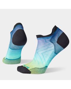 Women's Smartwool Run Zero Cushion Ombre Print Low Ankle Socks Capri