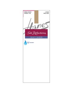 Women's Hanes Silk Reflections Silky Sheer Knee Highs Sheer Toe 2-Pack Little Color