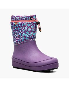 Kids' Bogs Snow Shell Boot Animal Violet Multi