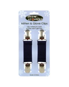 SnowStoppers Mitten Clips Navy