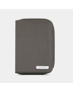 Travelon RFID Blocking Passport Zip Wallet Smoke