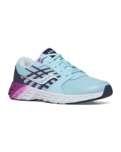 Kids' Saucony Wind 2.0 Blue / Pink