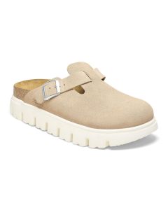 Women's Birkenstock Boston Chunky Warm Sand Suede