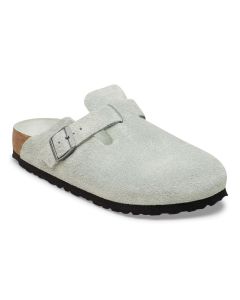 Women's Birkenstock Boston Soft Footbed Pure Sage Suede