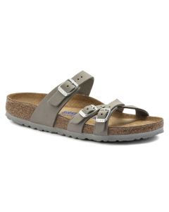 Women's Birkenstock Franca Soft Footbed Dove Grey Nubuck