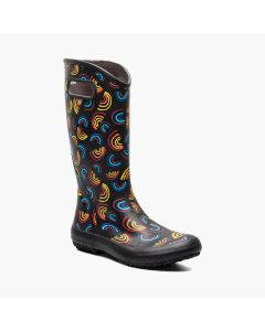 Women's Bogs Rainboot Wild Rainbow Black Multi