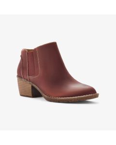 Women's Clarks Kastela Lo Chestnut Leather