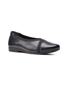 Women's Clarks Un Darcey Ease2 Black Leather