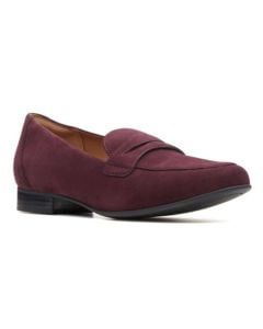 Women's Clarks UnBlush Go Aubergine Suede