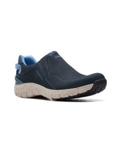 Women's Clarks Wave Plateau AP Navy Nubuck
