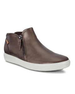 Women's Ecco Soft 7 Low Bootie Shale Metallic