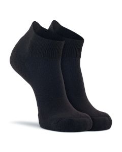 Women's Fox River Her Diabetic Lightweight Quarter Socks 2-Pack Black