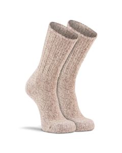 Women's Fox River Norsk Hike Heavyweight Crew Socks Brown Tweed