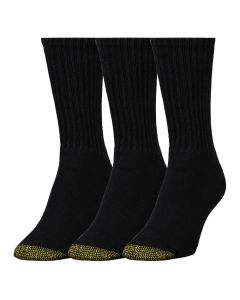 Women's Gold Toe Ultra Tec Crew 3-Pack Black