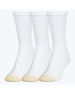 Women's Gold Toe Ultra Tec Crew 3-Pack White