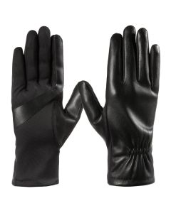 Women's Isotoner Faux Stretch Leather Gloves with smarTouch&reg; Black