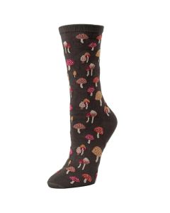 Women's MeMoi Mushroom Field Crew Socks Rosin