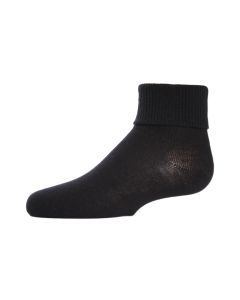 Women's MeMoi Triple Roll Ankle Socks Black