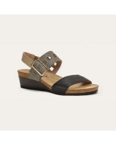 Women's Naot Dynasty Soft Black Leather / Foggy Gray Leather / Soft Beige Leather